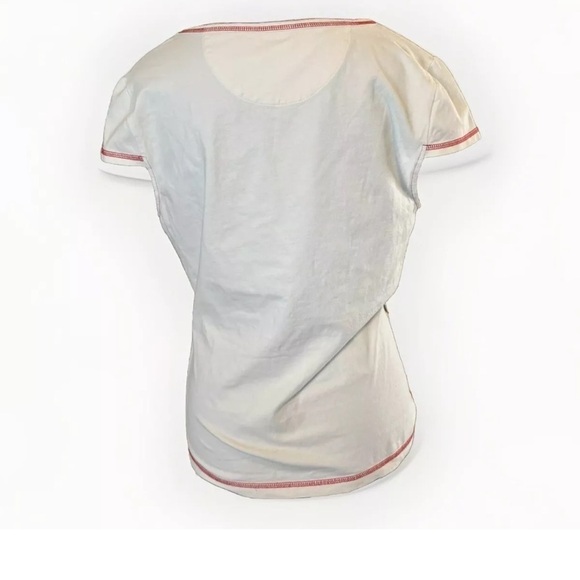 Karen Millen Sz 10 Vibrant Floral Top Cap Sleeves Multicolored Preppy Dainty EUC - Picture 3 of 6